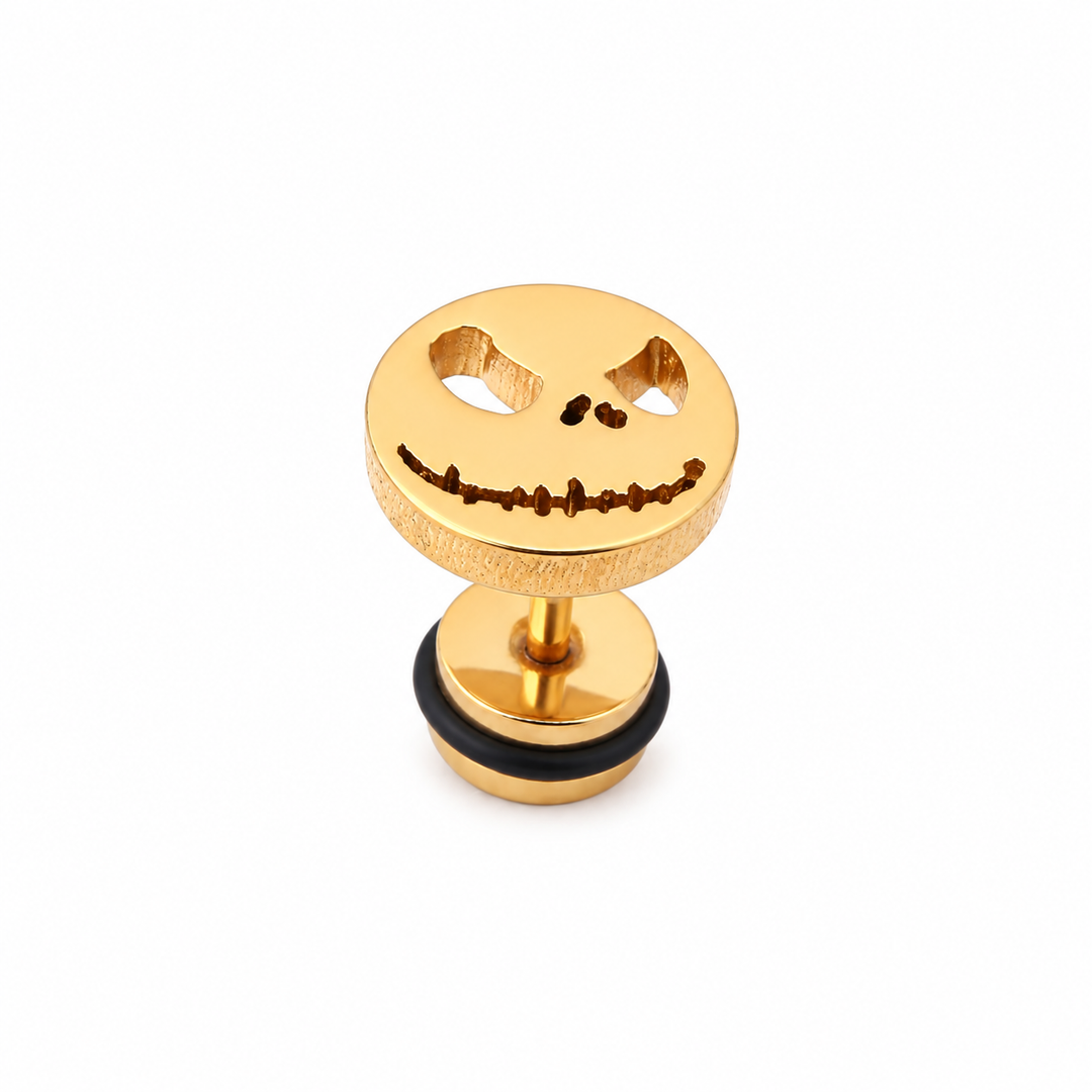 The Pumpkin King Stud Earrings - Gold