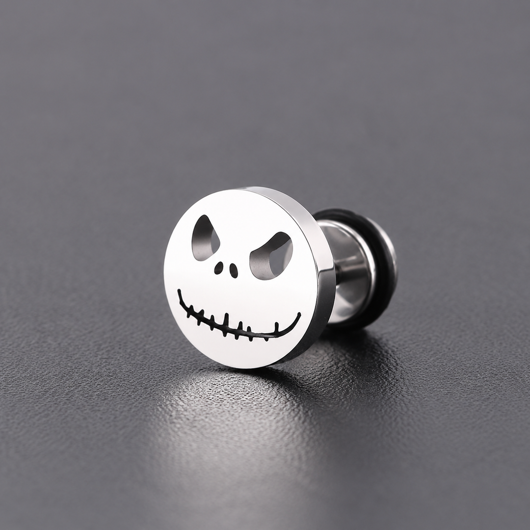 The Pumpkin King Stud Earrings - Silver