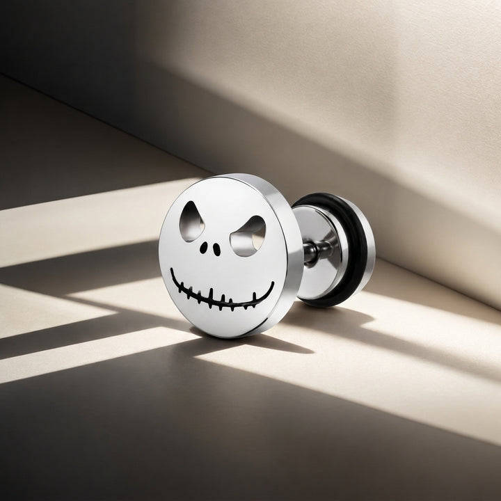 The Pumpkin King Stud Earrings - Silver