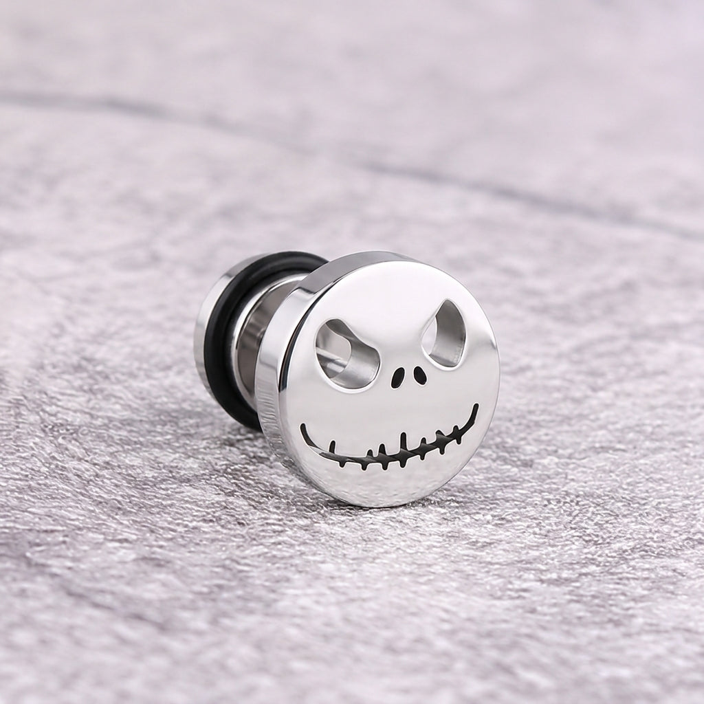 The Pumpkin King Stud Earrings - Silver