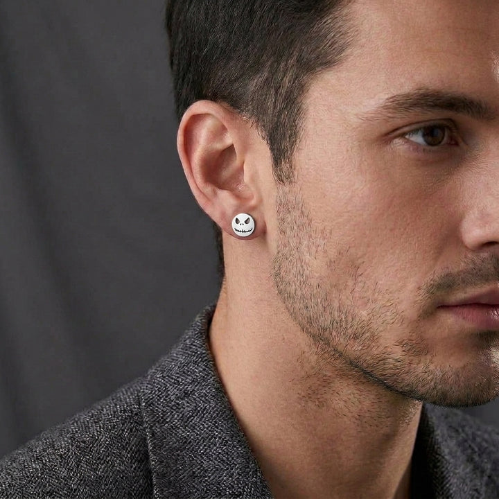 The Pumpkin King Stud Earrings - Silver