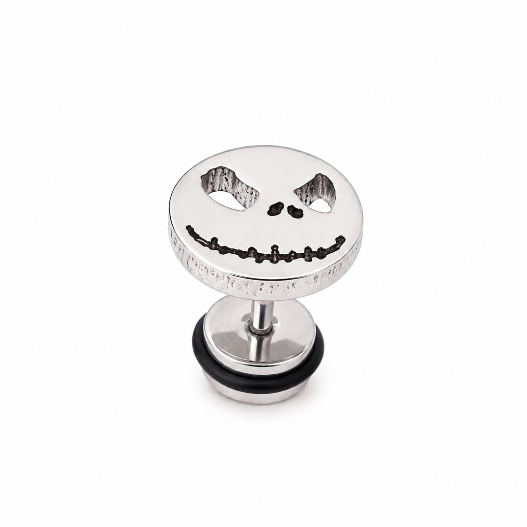 The Pumpkin King Stud Earrings - Silver