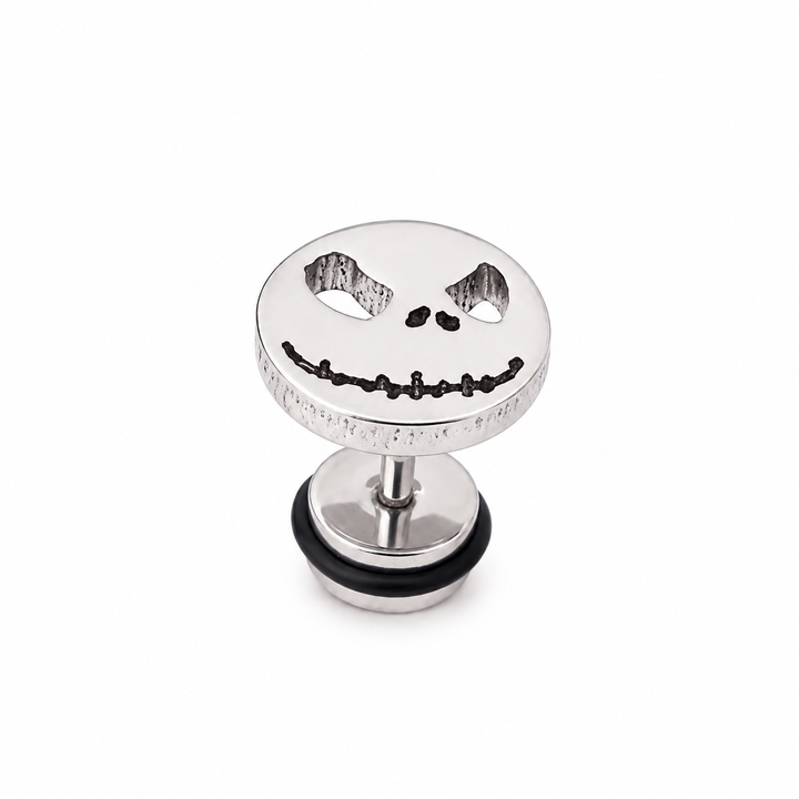 The Pumpkin King Stud Earrings - Silver