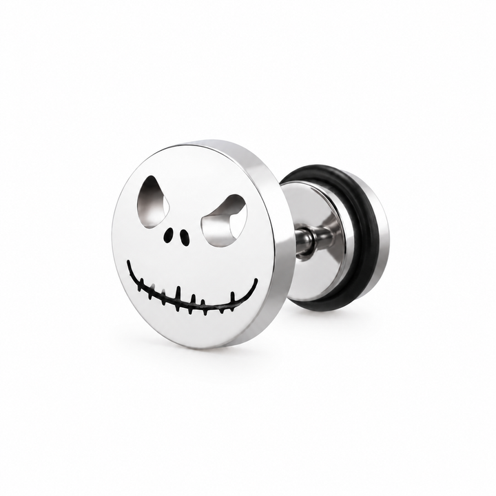The Pumpkin King Stud Earrings - Silver