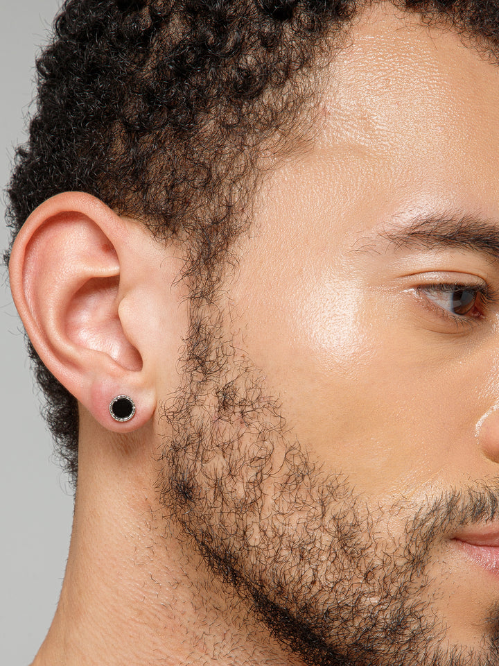 Black Beaten Studs