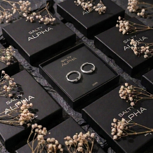 Minimalist Kpop Silver Earrings