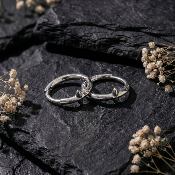 Minimalist Kpop Silver Earrings