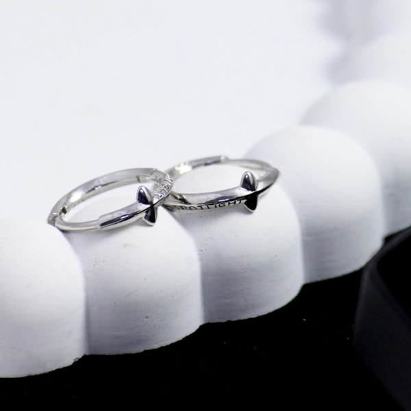 Minimalist Kpop Silver Earrings