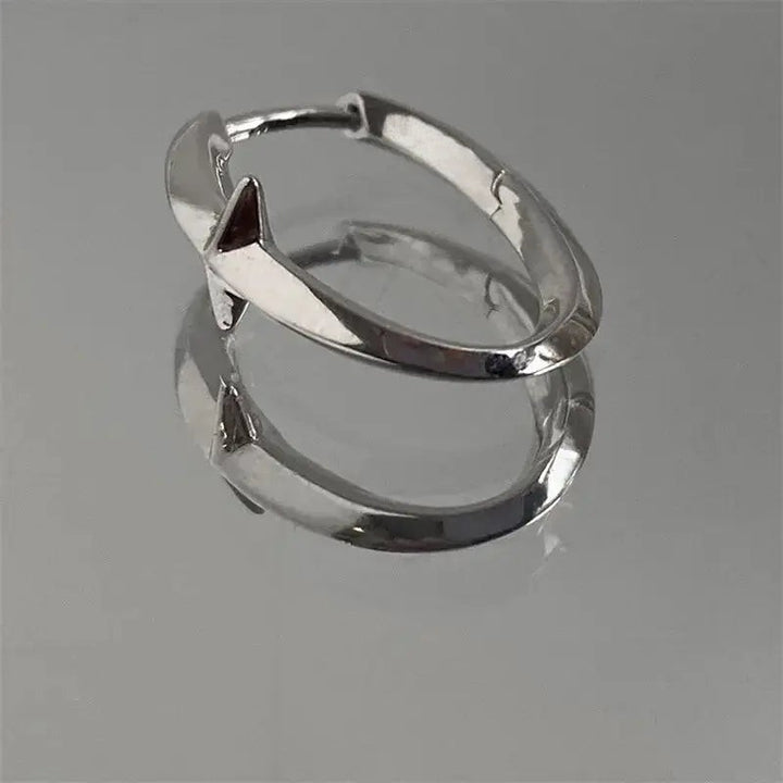 Minimalist Kpop Silver Earrings - Salty Accessories