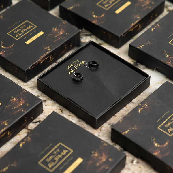 Non-pierced Clip On Earrings Black