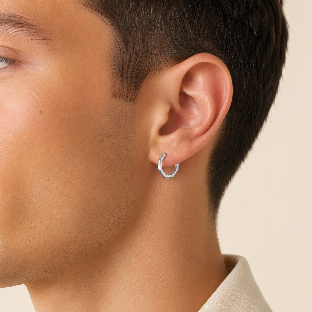 Titan Twists Silver Earrings