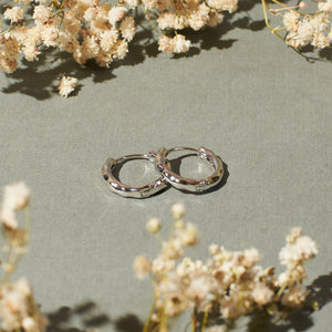Silver Edge Hoop - Salty Accessories