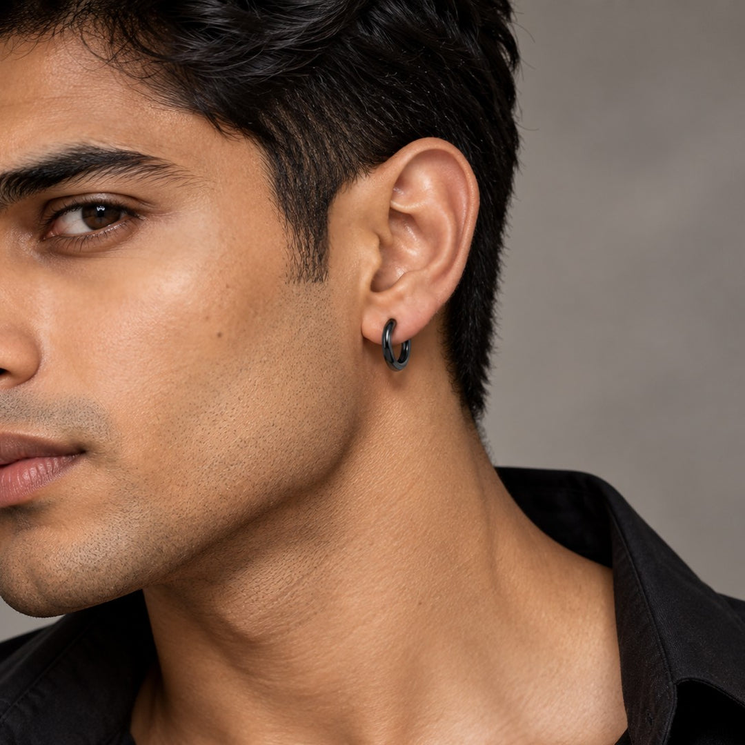 Midas Black Earrings
