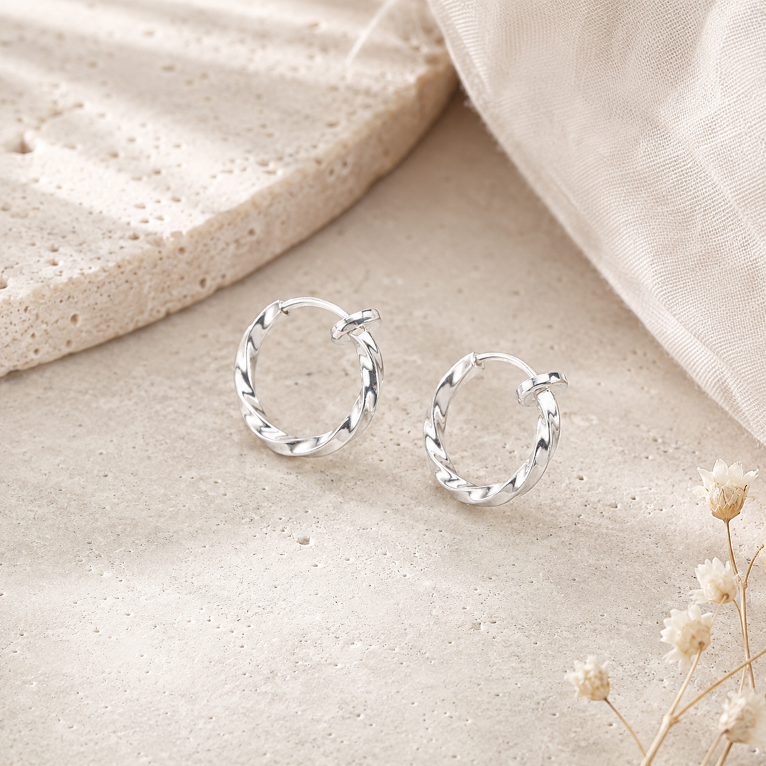 Non-Pierced Sartorial Minimal Earrings