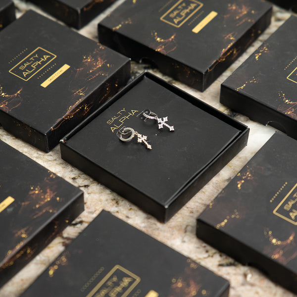 Celestial Cross Earrings