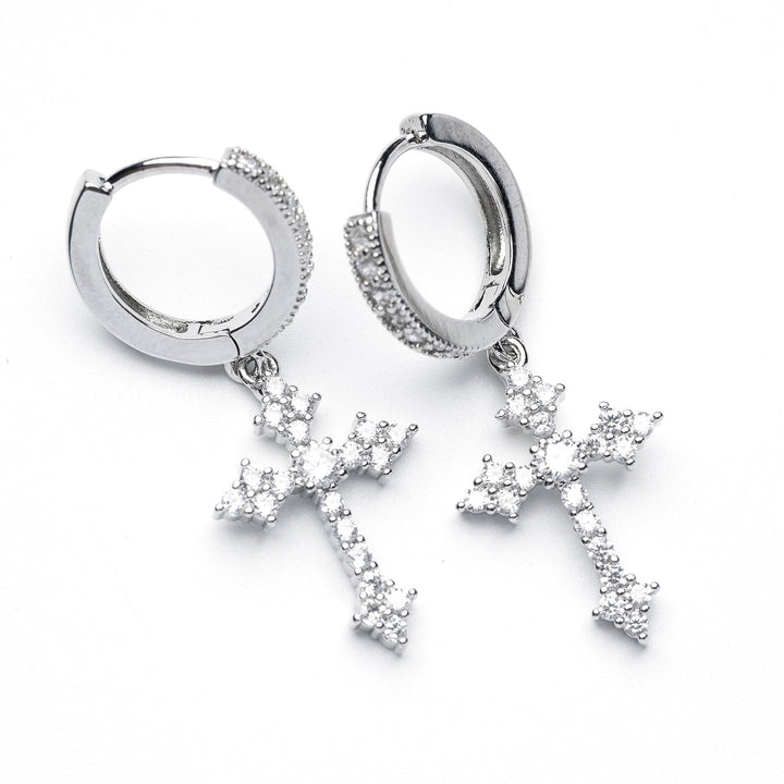 Celestial Cross Earrings - Salty Accessories