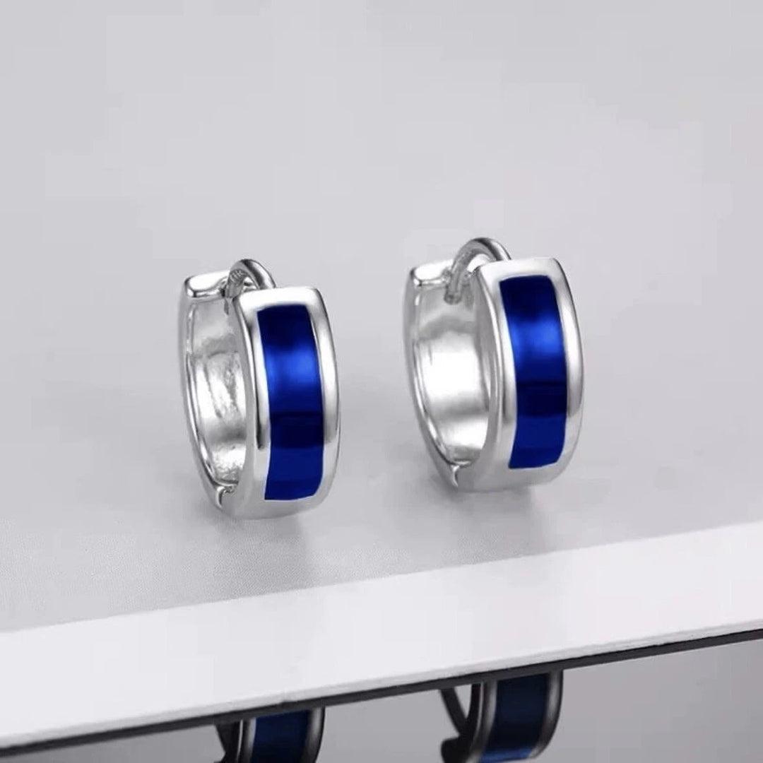 Contemporary Blue Hoop
