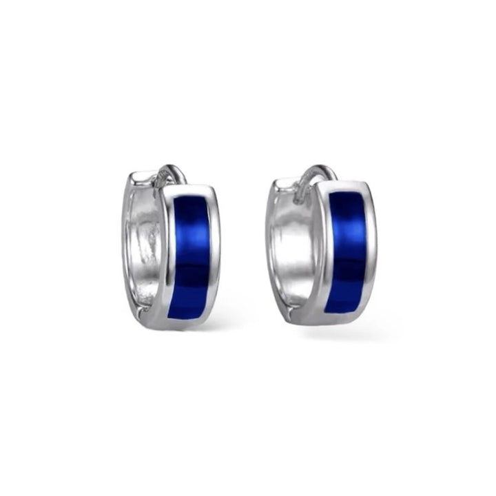 Contemporary Blue Hoop