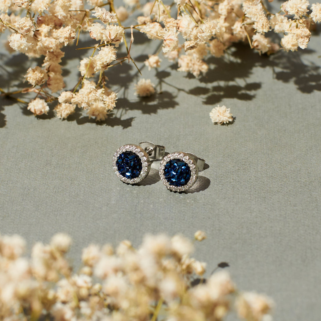 Celeste Solitaire Studs - Salty Accessories