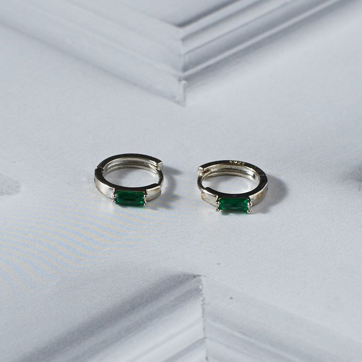 Classic Round Emerald Earrings | Salty