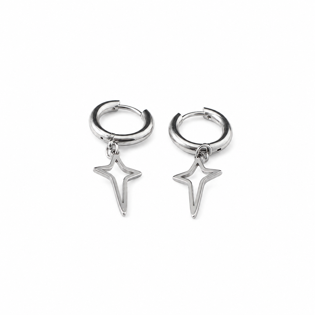 Silver Stardust Earrings