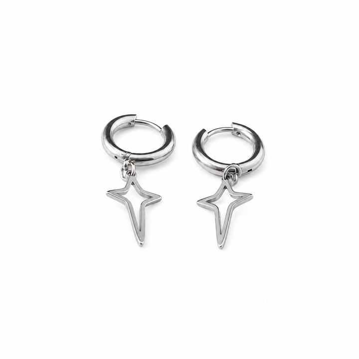 Silver Stardust Earrings