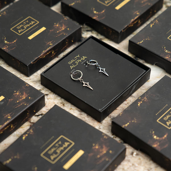 Silver Stardust Earrings