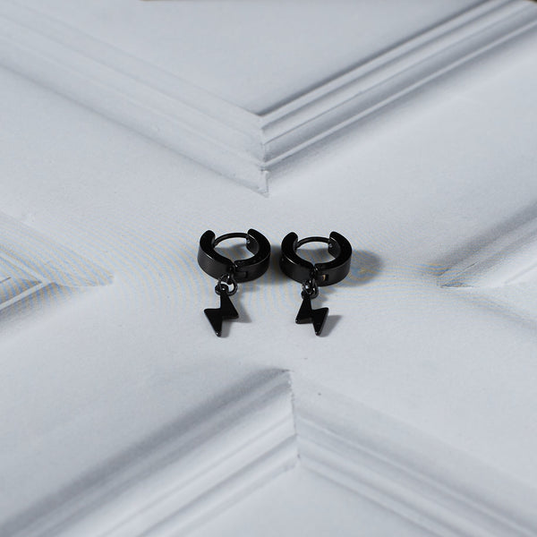 Thunderstorm Earrings  - Black