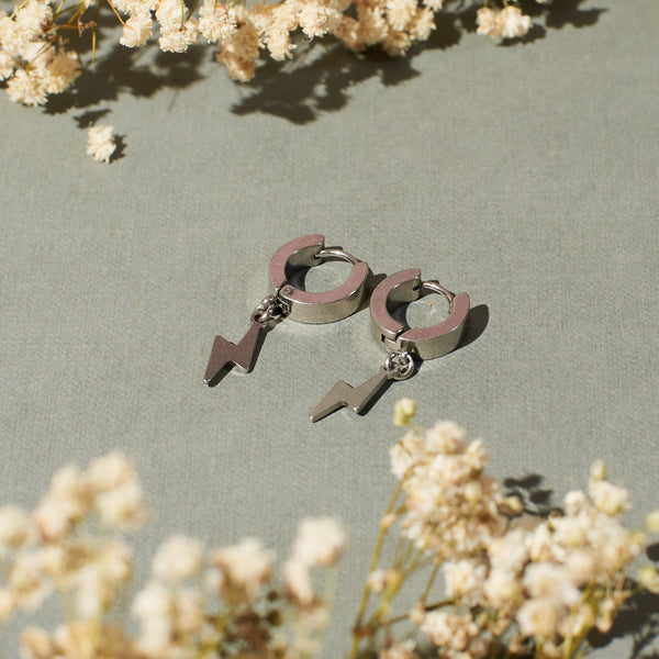 Thunderstorm Earrings  - Silver