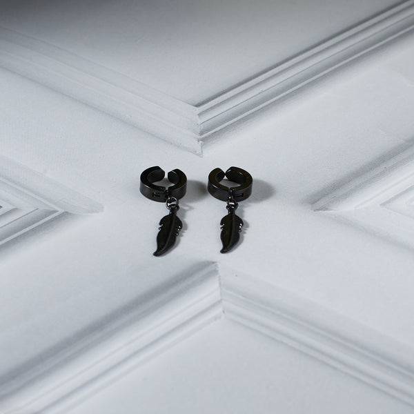 Black Feather Dangles