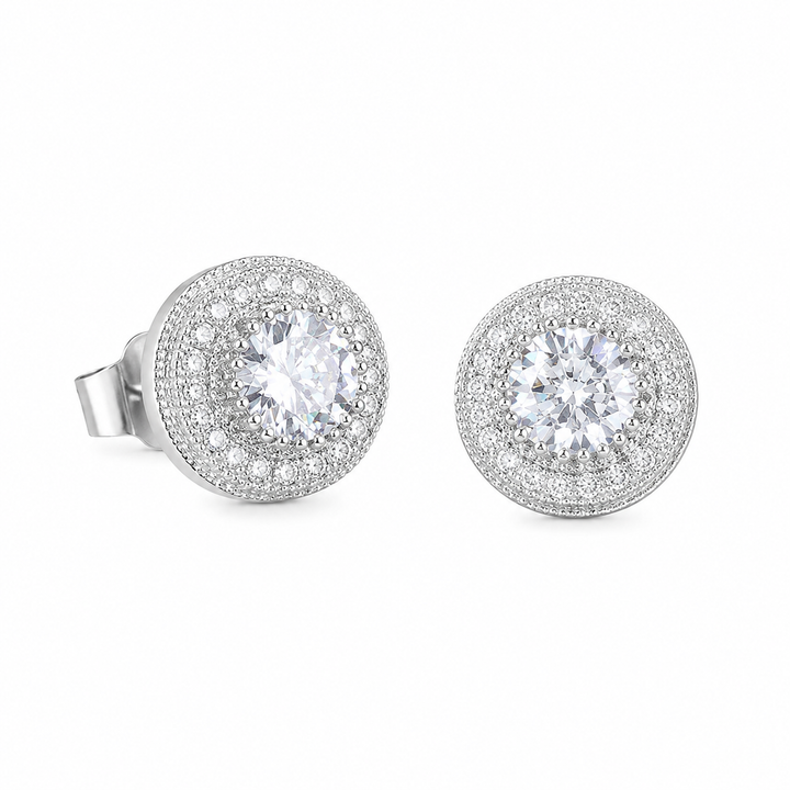 Diamond Silver Tidbit Earrings