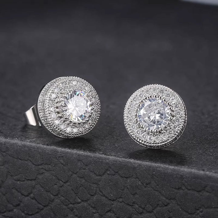 Diamond Silver Tidbit Earrings - Salty Accessories