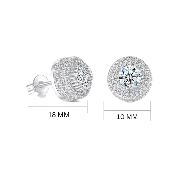 Diamond Silver Tidbit Earrings - Salty Accessories