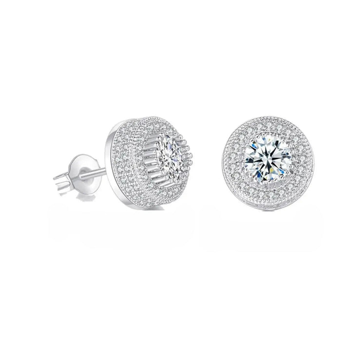 Diamond Silver Tidbit Earrings