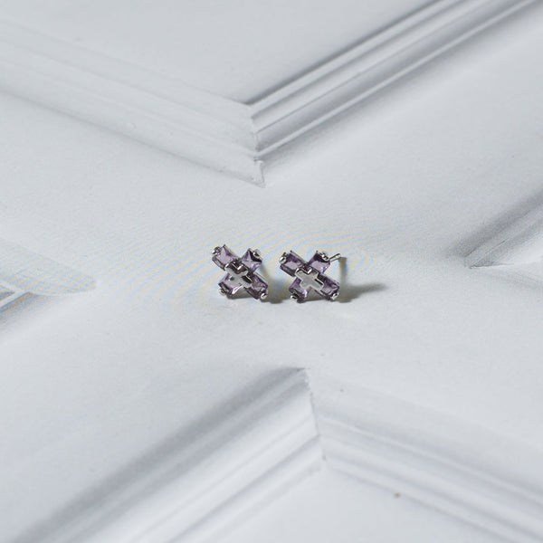 Modern Faith Lilac Studs