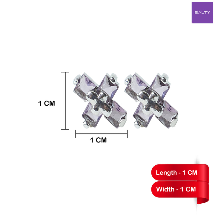 Modern Faith Lilac Studs - Salty Accessories