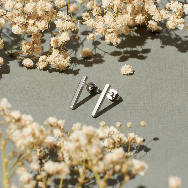 Urban Spiral Silver Earrings