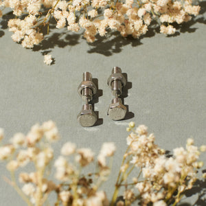 Screw Silver Studs - Salty Accessories