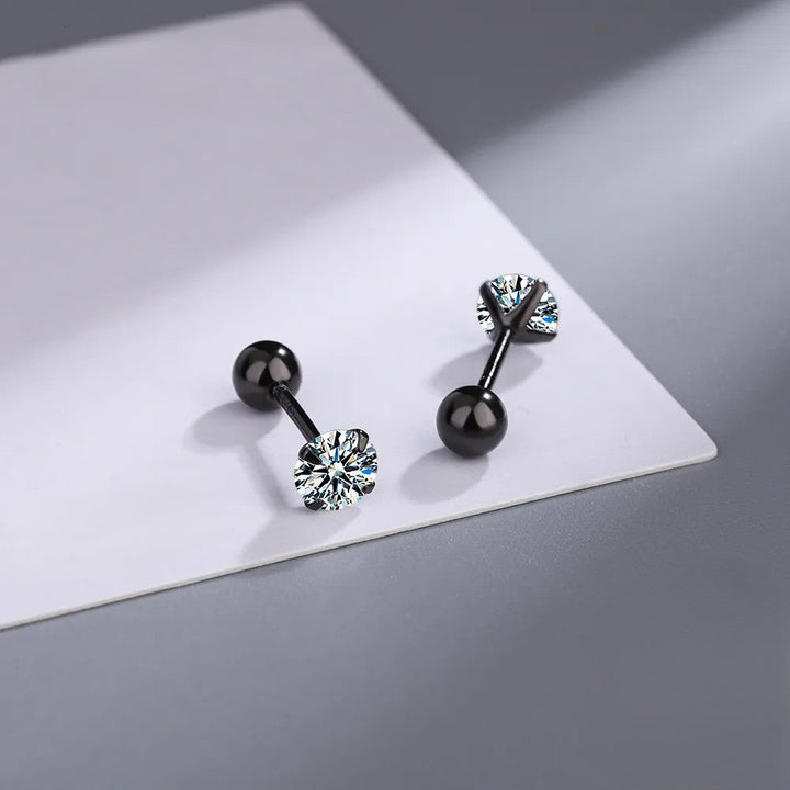 Black Star Stud Earrings | Salty