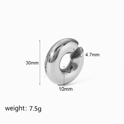 Molten Orbit Hoop Earrings | Salty