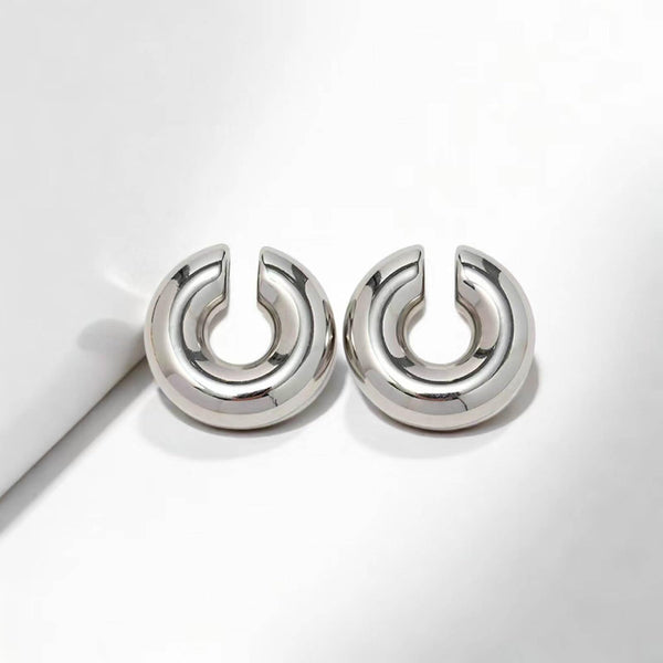 Molten Orbit Hoop Earrings