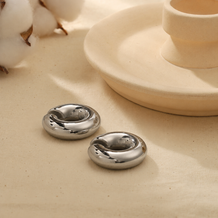 Molten Orbit Hoop Earrings | Salty