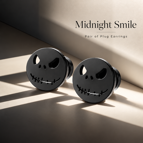 The Pumpkin King Stud Earrings - Black