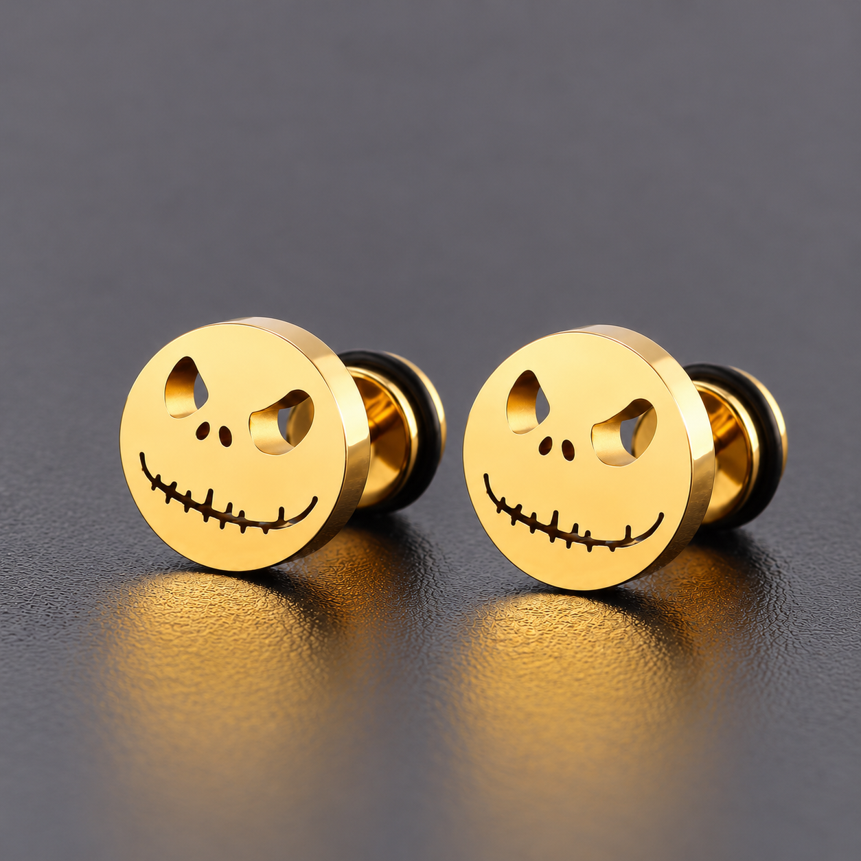The Pumpkin King Stud Earrings - Gold | Salty – Salty Accessories