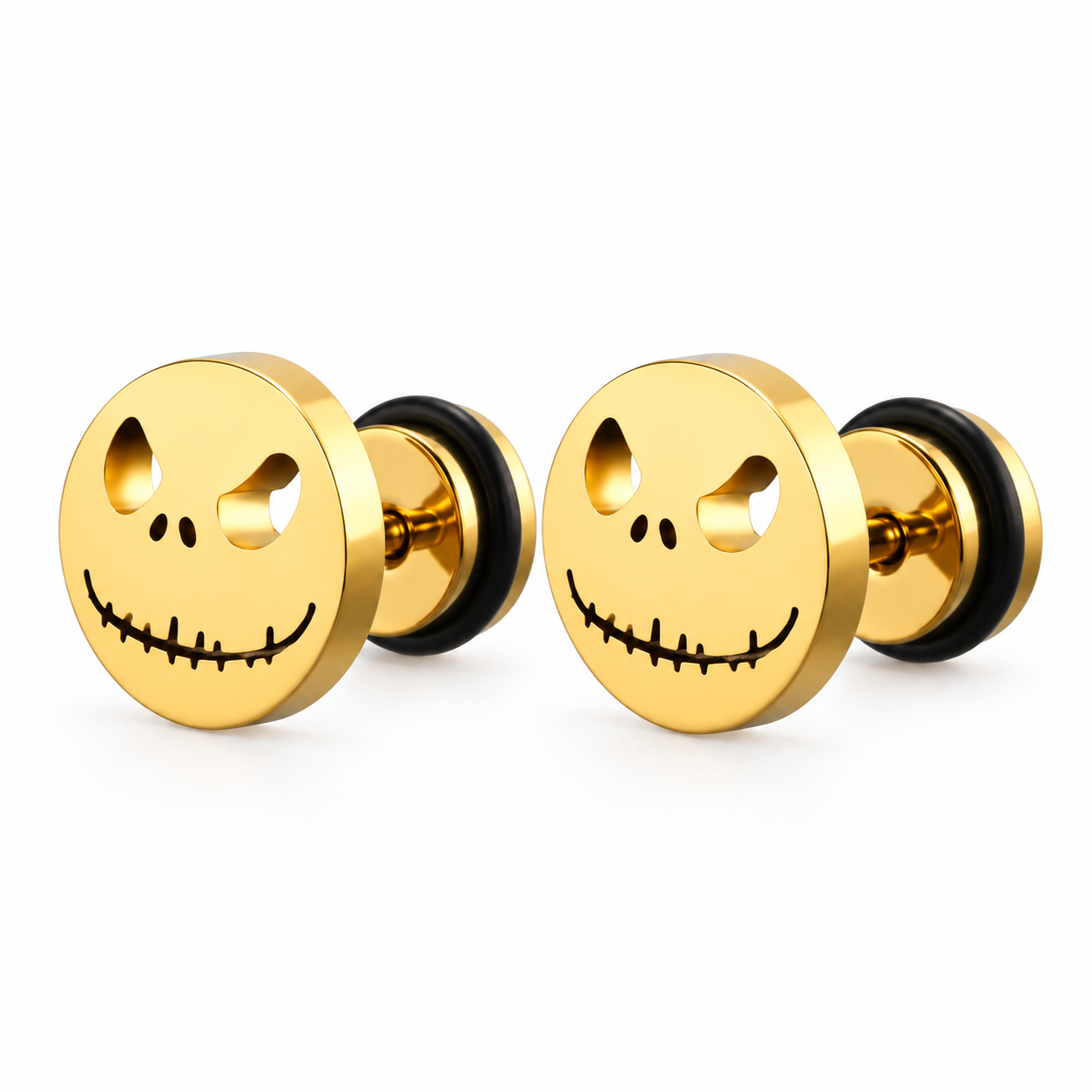 The Pumpkin King Stud Earrings - Gold | Salty – Salty Accessories