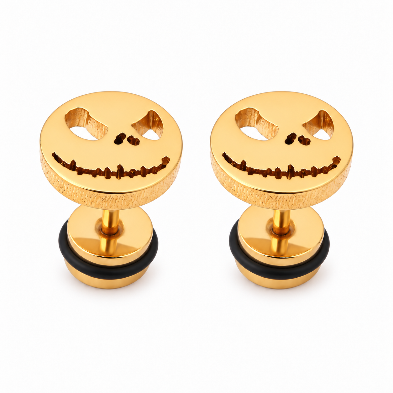 The Pumpkin King Stud Earrings - Gold | Salty – Salty Accessories