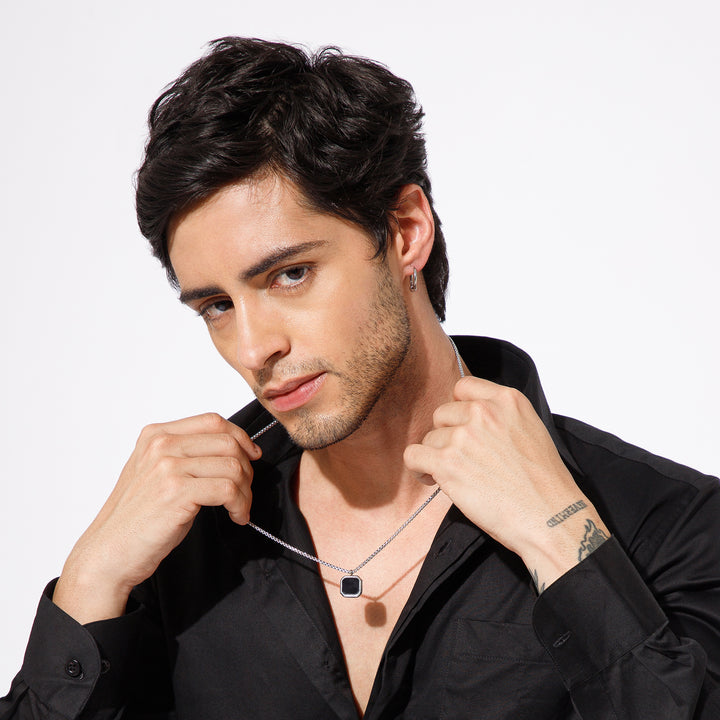 Dark Aura Midnight Chain and Hoop Set