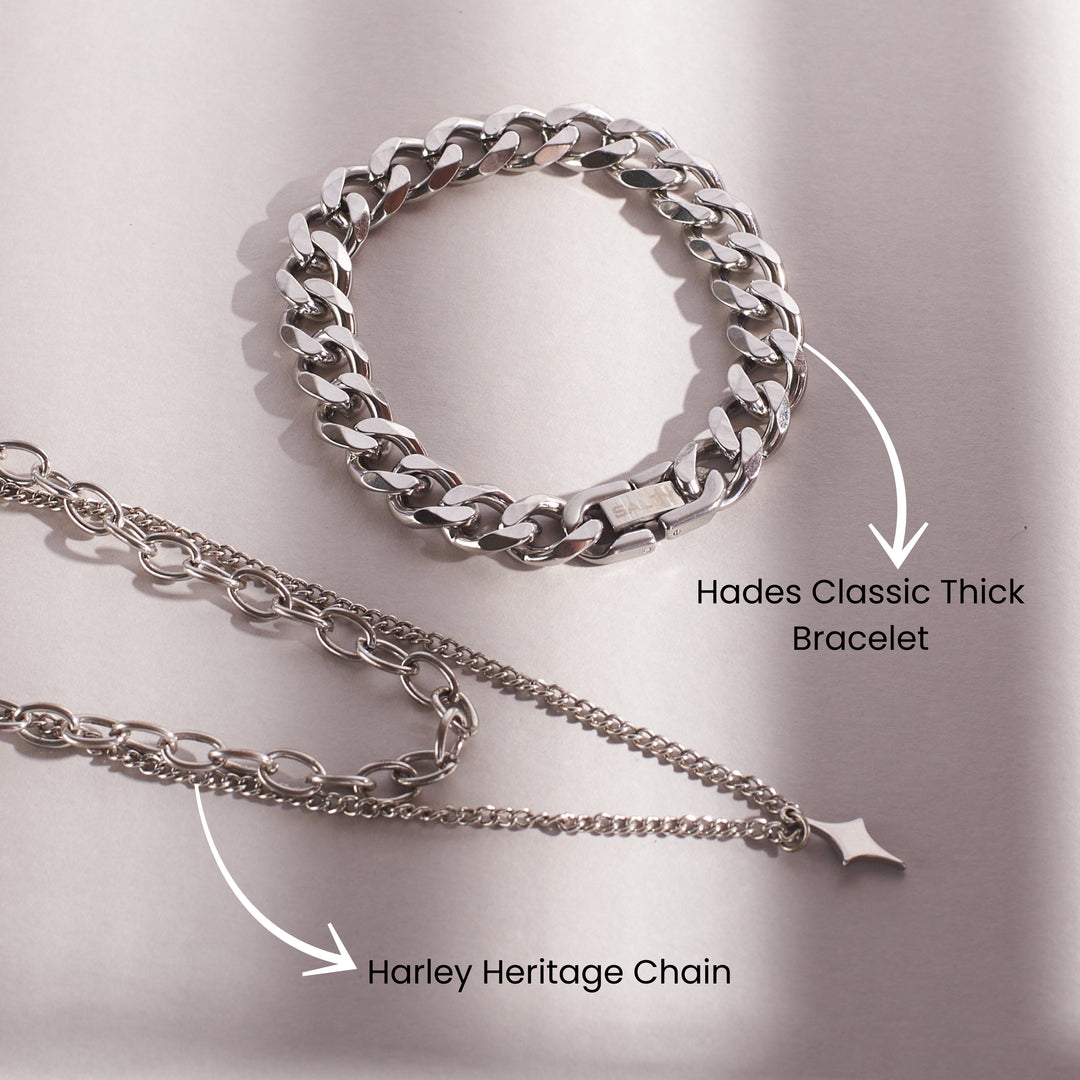 Mono Chrome Classic Bracelet and Chain