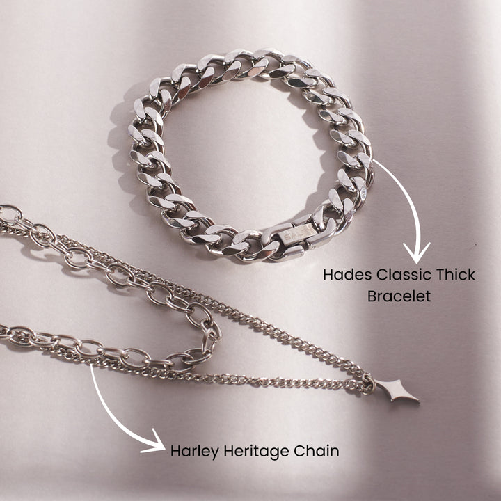 Mono Chrome Classic Bracelet and Chain