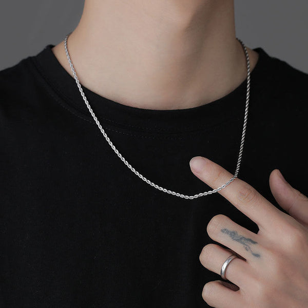 Classic Mec Silver Thin Chain - 2MM